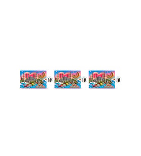 Kişiye Özel İstanbul Temalı Polyester Magnet 3'lü Set - Martılı