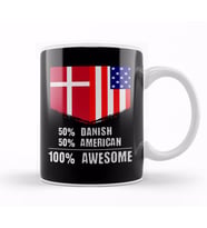 50% Dominican 50% American %100 Awesome Immigrant Kupa Bardak Porselen
