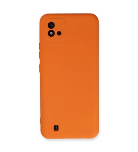 Realme C11 2021 Kılıf Nano İçi Kadife Silikon - Turuncu