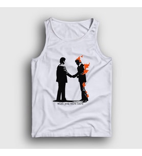 Presmono Unisex Beyaz Wish You Were Here Pink Floyd Atlet 354570tt