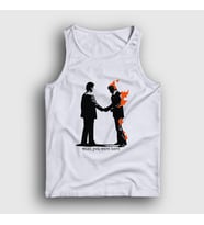 Presmono Unisex Beyaz Wish You Were Here Pink Floyd Atlet 354570tt