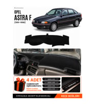 e-biz OPEL ASTRA F AİRBAGLİ (1991-1998) Uyumlu Torpido Örtüsü, Torpido Kılıfı - Siyah - OP001