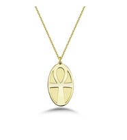 Ankh Gümüş Kolye (Altın)