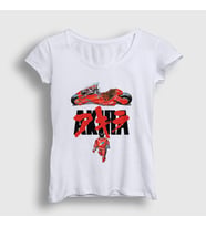 Presmono Kadın Beyaz Poster Anime Movie Film Akira T-Shirt 455373tt