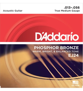 D'Addario EJ24 Phosphor Bronze Serisi Akustik Gitar Tel Seti (13-56 - Phosphor Bronze)