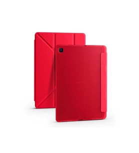 Samsung Galaxy Tab A7 10.4 T500 2020 Uyumlu Kılıf Zore Tri Folding Kalem Bölmeli Standlı Kılıf