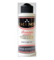 Cadence Premium Akrilik Boya 120 ml. 6490 S. Beyaz 