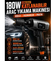 180W 18000RPM 203PSI Katlanabilir Araç Yıkama Makinesi Dijital Göstergeli Basınçlı Su Pompası