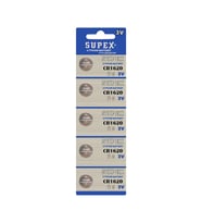 Supex CR1620-C5 3V Lityum Düğme Pil 5'li Paket