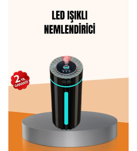Ultrasonik Nemlendirici Led Işıklı Aromaterapi Difüzör Sessiz Çalışma