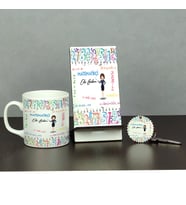 Matematikçi Üçlü Set (Kupa + Telefon Standı + Anahtarlık)