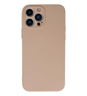 iPhone 13 Pro Max Kılıf Nano içi Kadife Silikon - Pudra