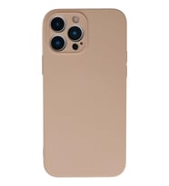 iPhone 13 Pro Max Kılıf Nano içi Kadife Silikon - Pudra