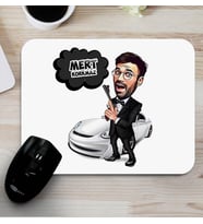 Ajan Bond Karikatürlü Mouse Pad