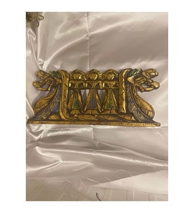 Duvar Panosu Ejderhalı Ahşap Gold