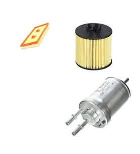 Bosch Filtre Bakım Seti Skoda Octavia 1.6 FSI 2005-2010 1Z3 Hava + Yağ f. + Yakıt Filtre Bosch