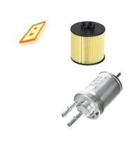 Bosch Filtre Bakım Seti Skoda Octavia 1.6 FSI 2005-2010 1Z3 Hava + Yağ f. + Yakıt Filtre Bosch