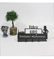 Endüstri Mühendisi Masaüstü İsimlik - Metal Masa İsimliği - Hediye Ofis İsimlik