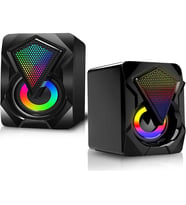 UltraTekno Rgb Işıklı Gaming Pc Bilgisayar Hoparlörü 1+1 Speaker