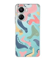 Huawei Nova 10 Se Uyumlu Kapak Abstract Tasarımlı Şeffaf Silikon Kılıf