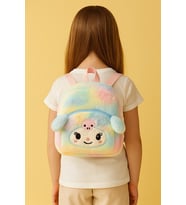 Sevimli Karikatür Kuromi Sanrio Kawai Peluş Sırt Çantası (Çok Renkli-Pudra)