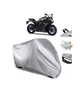 Yamaha Xj6 Diversion F  Arka Çanta (bağlantı Tokalı) Uyumlu SolarBlock  Motosiklet Brandası Örtüsü (Siyah)