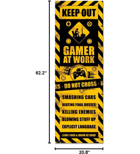 Erik Gameration Kapı Posteri Oyun Caution - Dekoratif Lamel Gameration/Poster Grubu - Resmi Lisanslı