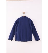 Monox Çocuk Unisex Parmak Geçmeli Polar Ceket (Saks)