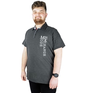 Mode XL Erkek Polo T shirt Mode Exchange 22312 Antramelanj