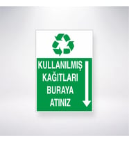 Kullanılmış Kağıtları Buraya Atınız