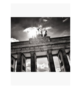 Brandenburg Kapısı (brandenburg Kapısı) - Berlin Almanya Tablo Ahşap Poster Dekoratif