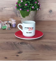 Radyoloji Teknikeri Türk Kahvesi Fincanı Kırmızı Tıp Bayramı Hediyesi Radyoloji Teknikerleri Günü Hediyesi