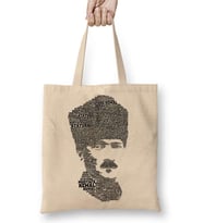 Atatürk 1 Bez Çanta Uzun Saplı
