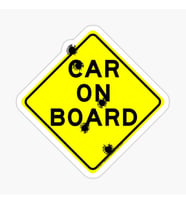 Baby On Board Arabada bebek var Oto Sticker Etiket 19CM md15