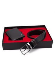 Pierre Cardin Çift Yönlü Deri Kemer & Cüzdan İkili Set PCCİFT01SK-1135A2C