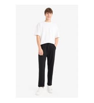 Defacto Regular Fit Basic Düz Beli Bağcıklı Düz Paça Cepli Siyah Erkek Eşofman Altı D6762AX/BK81