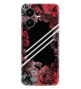 Vivo Y22S Kılıf Silikon Desen Özel Seri Flowers Line 1732