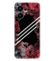 Vivo Y22S Kılıf Silikon Desen Özel Seri Flowers Line 1732
