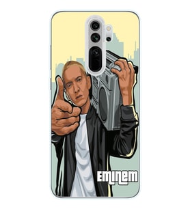 Xiaomi Redmi Note 8 PRO Uyumlu Eminem Tasarımlı Şeffaf Telefon Kılıfı