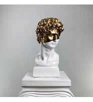 David 'Golden Crown' Dekoratif Heykel, Pop Art Roma Yunan Heykelleri