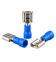 Powermaster PM-39057 1,5-2,5Mm2 Kesit 20X7x5mm Soket Mavi İzoleli Kablo Pabucu (100'Lü Paket)