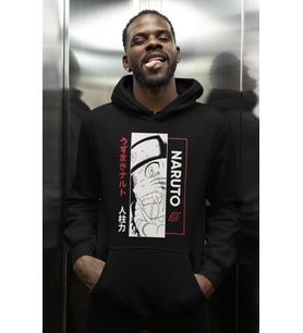 Naruto Uzumaki Baskılı Unisex Oversize Anime Karakter Hoodie