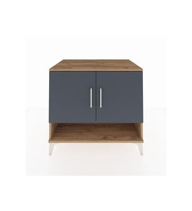 Kronos Şifonyer 2 Raflı 2 Kapaklı 88x59x80 Çam-Antrasit