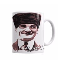 Mustafa Kemal Atatürk 07 Kupa Bardak Porselen