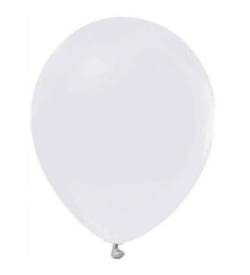 Balon Düz 10 inç Beyaz 100'lü-