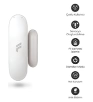 Fonri Akıllı Kablosuz Kapı Pencere Sensörü, Wifi, Uzaktan Takip,Google Asistan Ve Tuya Destekli