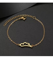 Kişiye Özel 925 Ayar Gümüş Melek Kanadı Bileklik (Gold)