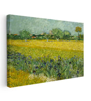 Kanvas Tablo Van Gogh Buğday Tarlası Köy Ressam Tablosu Ev Ofis Duvar Dekoru