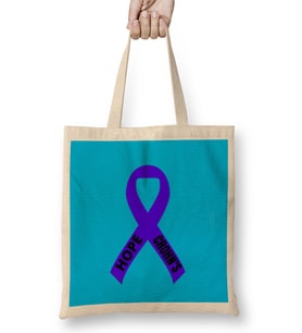 CROHN'S & COLITIS AWARENESS Warrior Unbreakable USA Bez Çanta Uzun Saplı