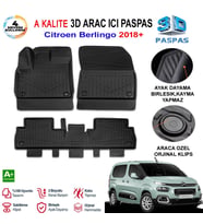 Citroen Berlingo 3D Paspas Havuzlu Pro 2018 Sonrası